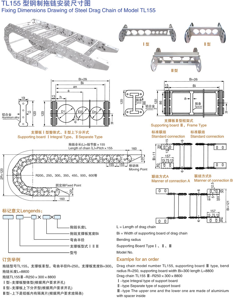TL155 型钢制拖链安装尺寸图介绍.jpg